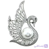 گل سینه زنانه ژوپینگ مدل قو کد G4168