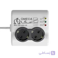 محافظ برق دو خانه مدل p4000 برند OMEGA