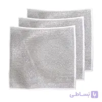 اسکاچ و دستمال توری مدل دو لایه بسته 3 عددی