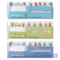 کاغذ یادداشت فانتزی استیک نوت طرح کاکتوس بسته 3 عددی