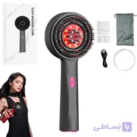 شانه ماساژور اسکالپ سر و روغن تراپی یه همراه مخزن