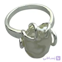 انگشتر زنانه مینیمال ابنقره مدل مروارید کد R5079