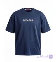 تیشرت یقه گرد مردانه باکسی طرح دار اسپان دورس سرمه ای Pegador مدل 50670
