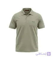 پولوشرت مردانه نرمال ساده جودون پنبه سبز روشن Boss مدل 51014