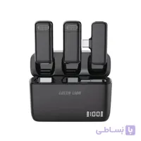 میکروفون یقه ای بیسیم گرین GREEN DUO CAST دوکاربره تایپ سی