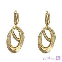 گوشواره زنانه ژوپینگ مدل حلقه ای تراشیده کد E6293