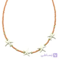 گردنبند زنانه مهره ای تابستانی مدل ستاره دریایی  کد N5270