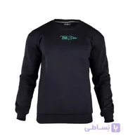 بلوز یقه گرد مردانه نرمال طرح دار اسپان طوسی تیره مدل 49194