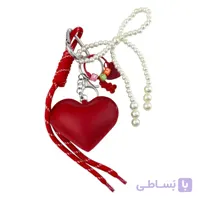 آویز کیف چارم بگ قلب و مروارید کد J4168