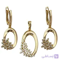 نیم ست زنانه ژوپینگ جواهری مدل گل کد M4374