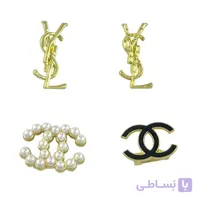 گل سینه مدل شنل وای اس ال مروارید کد G4187