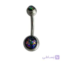 پیرسینگ ناف استیل زنانه مدل اکلیلی کد P4862