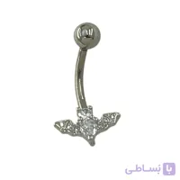 پیرسینگ ناف استیل زنانه مدل خفاش کد P4881