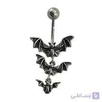 پیرسینگ ناف استیل زنانه مدل خفاش کد P4900