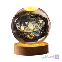 چراغ خواب مدل گوی کریستالی طرح منظومه شمسی
