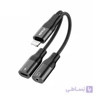 کابل لایتنینگ و جک 3.5 نیتو مدل NITU NX024 2 IN 1 AUDIO CHARGING