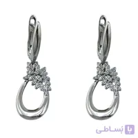 گوشواره زنانه ژوپینگ مدل گل جواهری کد E6279