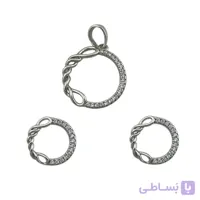 نیم ست زنانه مدل دایره نگین کد M4331