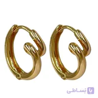 گوشواره زنانه ژوپینگ مدل حلقه ای پیچی کد E6555