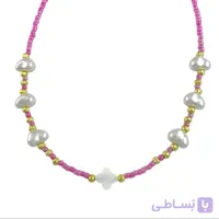 گردنبند زنانه مهره ای تابستانی مدل صدف کد N5258