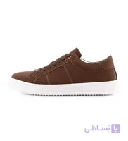 کفش مردانه روزمره چرم مصنوعی قهوه ای Bershka مدل 50754