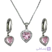 نیم ست زنانه جواهری مدل قلب کد M4370