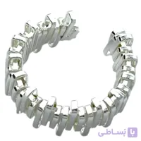 انگشتر زنانه مینیمال ابنقره مدل خطی حصیری کد R5057