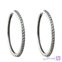 گوشواره زنانه ژوپینگ مدل حلقه جواهری کد E6276