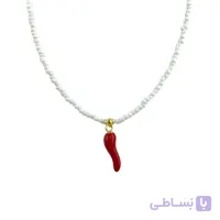 گردنبند زنانه مهره ای تابستانی مدل فلفل کد N5302