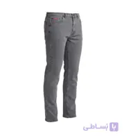 شلوار مردانه راسته ساده جین طوسی مدل 50334