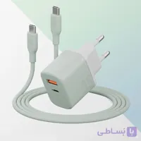 ست شارژر دیواری 35W و کابل USB-C بازیک Velox Bundle EU