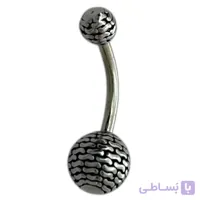 پیرسینگ ناف استیل زنانه مدل توپی کد P4842