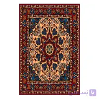 فرشینه مخمل ترک طرح لچک ترنج شاه عباسی کد O100