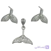 نیم ست زنانه مدل جواهری دم وال کد M4407