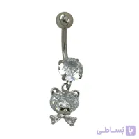 پیرسینگ ناف استیل زنانه مدل خرس کد P4882