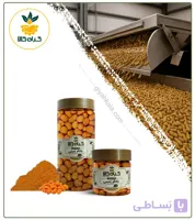 مغز بادام زمینی با روکش پنیری بسته بندی