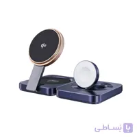 شارژر بیسیم چویتک Choetech MagLeap Qi2 Official 3 in 1 15W