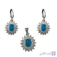 نیم ست زنانه جواهری مدل فیروزه کد M4391