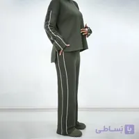 ست بافت بلوز و شلوار زنانه Diyana_Green مدل 3734