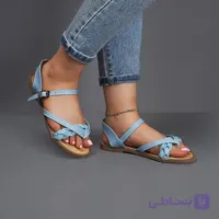 صندل زنانه آبی فیروزه ای مدل alma