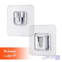 میخ چسبی دوطرفه نر و ماده وارداتی 3 بسته 2 تکه ای