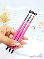 مداد ابرو و برس ابرو دوطرفه مدل خشک برند PEN KOTA کد 8461