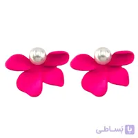 گوشواره زنانه میناکاری مدل مروارید کد E6464