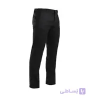 شلوار مردانه اسلیم فیت ساده کتان مشکی مدل 48123
