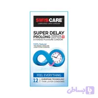 کاندوم Super Delay Prolong سوئیس کر تأخیری و خاردار | 12 عددی