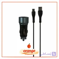 شارژر فندکی PD و فست شارژ لیندوس(Lindos) مدل LN-CR1 _ به همراه کابل Type-C