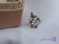 انگشتر طرح گل و پروانه