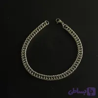 دستبند مردانه کارتیر 5 میل نقره ای