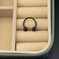 پیرسینگ حلقه ای مشکی