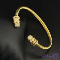 دستبند زنانه طرح دیوید یورمن طلایی